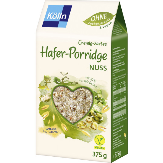 Kölln Cremig-zartes Hafer-Porridge Nuss 375G 