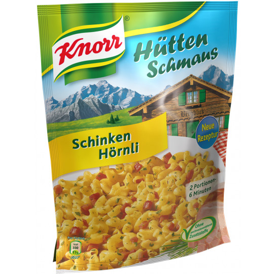 Knorr Hüttenschmaus Schinken Hörnli 156 g 