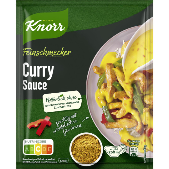 Knorr Feinschmecker Curry Sauce ergibt 250ML 