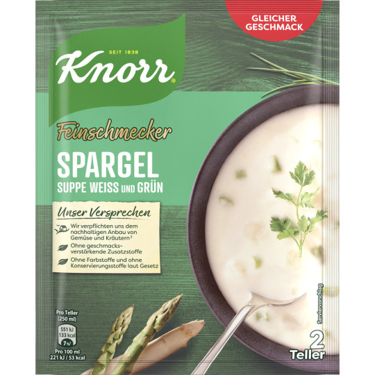 Knorr Feinschmecker Spargel Suppe weiß & grün 55G 
