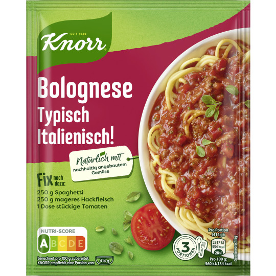 Knorr Fix Bolognese Typisch Italienisch! 42G 