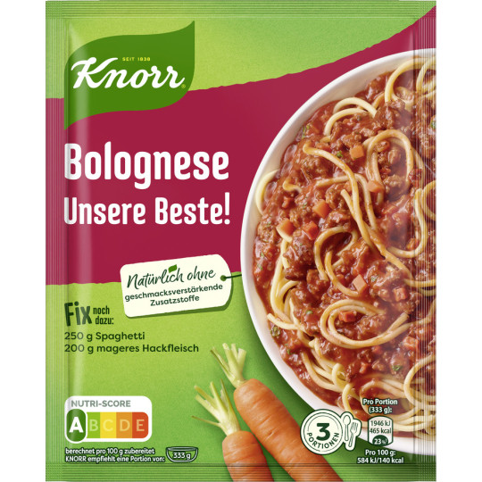 Knorr Fix Bolognese Unsere Beste! 38G 