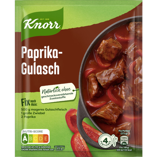 Knorr Fix Paprika-Gulasch 48G 