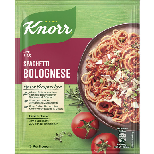 Knorr Fix Spaghetti Bolognese 38G 