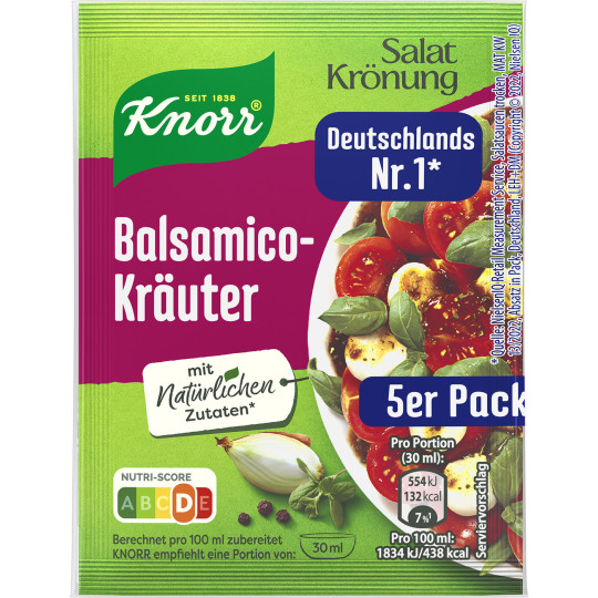 Knorr Salatkrönung Balsamico-Kräuter 5ST 