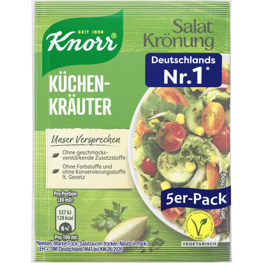 Knorr Salatkrönung Küchenkräuter 5ST 40G