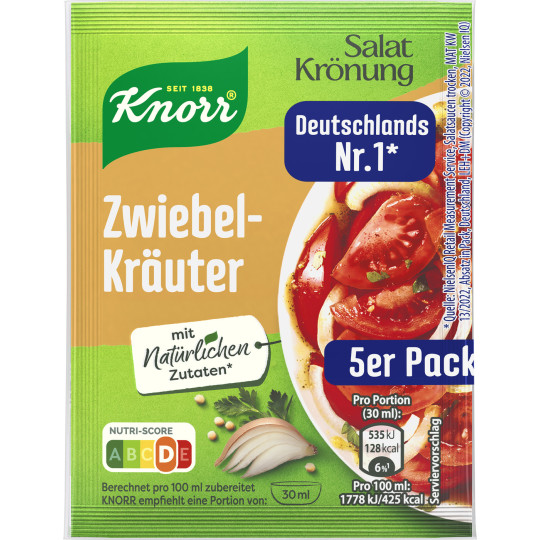 Knorr Salatkrönung Zwiebel-Kräuter 5ST 