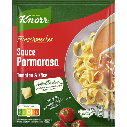 Knorr Spaghetteria Sauce Parmarosa Tomaten & Käse ergibt 250ML 