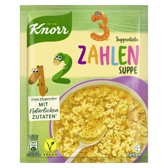 Knorr Suppenliebe Zahlen Suppe 84G 