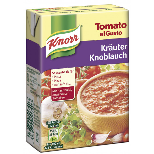 Knorr Tomato al Gusto Kräuter-Knoblauch 370G 