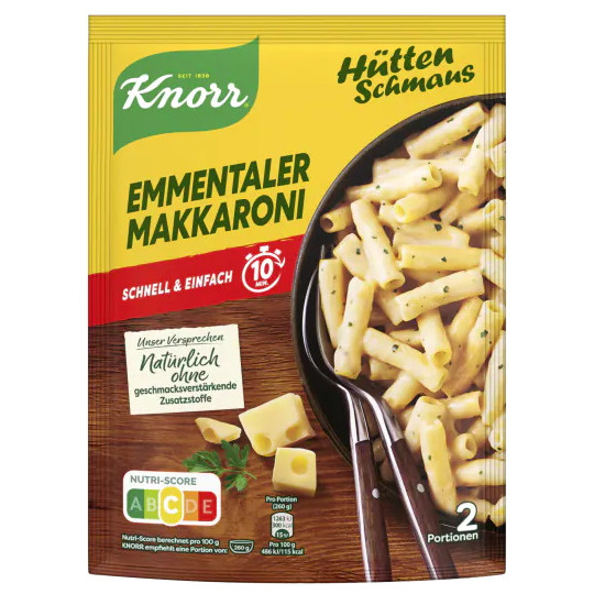 Knorr Hüttenschmaus Emmentaler Makkaroni 151G 
