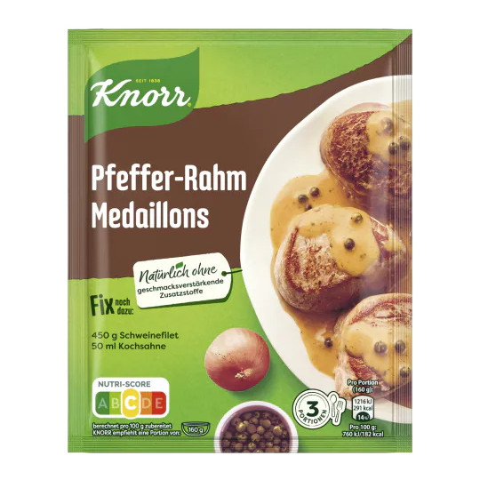 Knorr Fix Pfeffer-Rahm-Medaillons 35G 