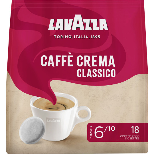 Lavazza Caffe Crema Classico Kaffeepads 18ST 125G 