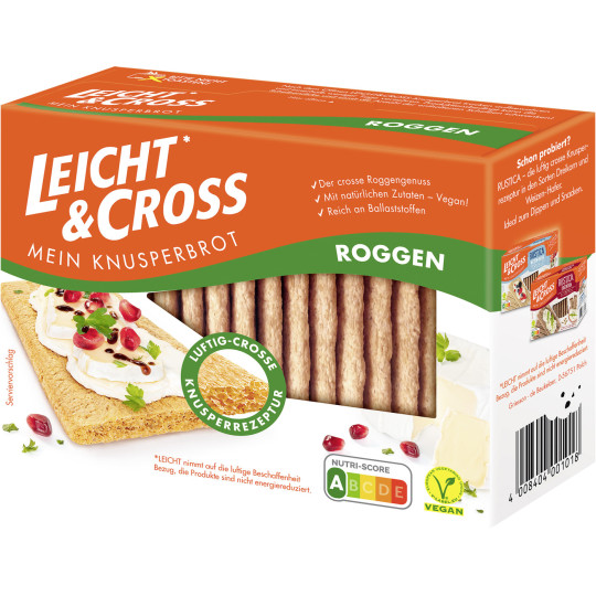 Leicht & Cross Mein Knusperbrot Roggen 125G 