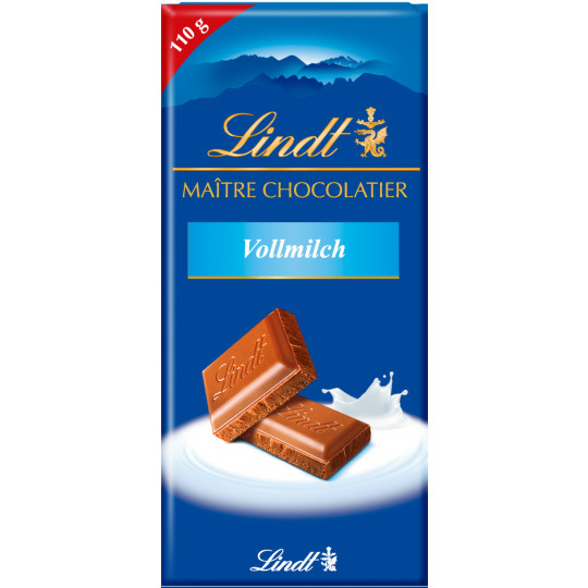 Lindt Maitre Chocolatier Vollmilch 110G 