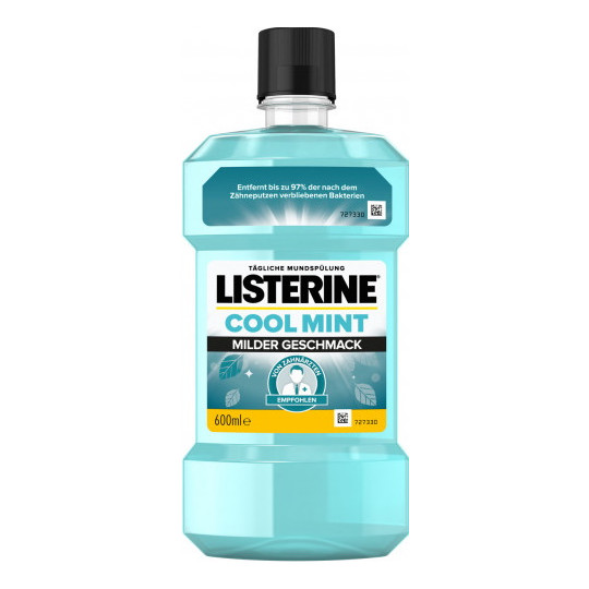 Listerine Cool Mint Milder Geschmack Mundspülung 600ML 