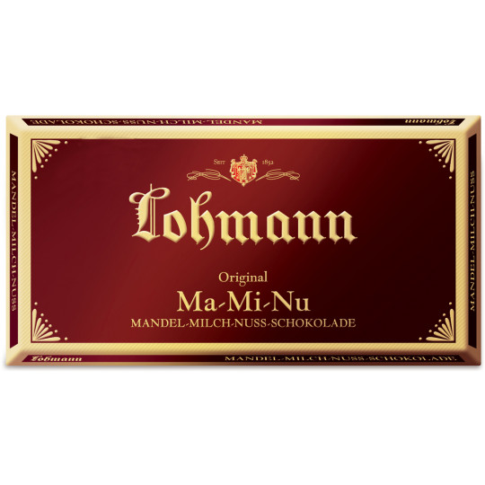 Lohmann Mandel-Milch-Nuss-Schokolade 100G 