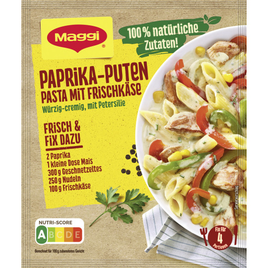 Maggi Paprika-Puten Pasta mit Frischkäse 42G 