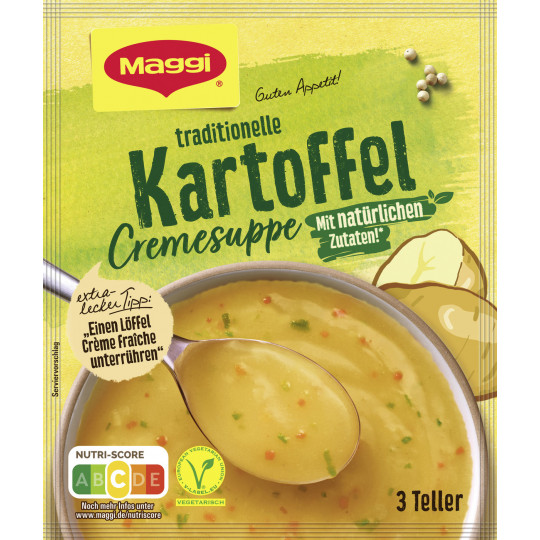 Maggi Guten Appetit Traditionelle Kartoffel Cremesuppe ergibt 750ML 