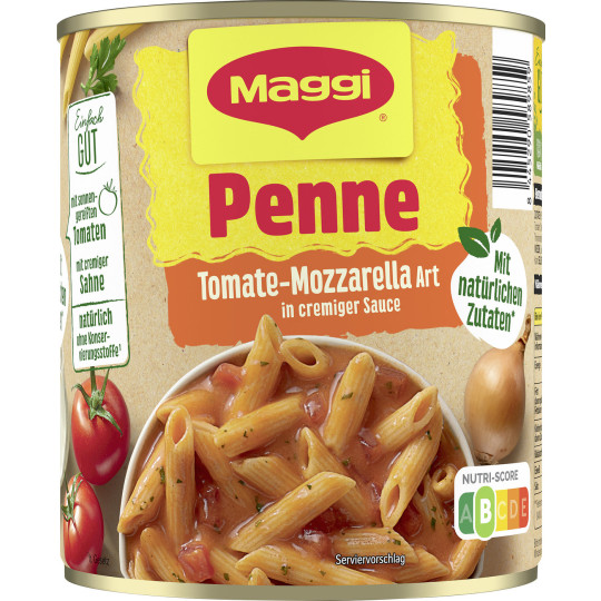 Maggi Penne Tomate-Mozzarella Art in cremiger Sauce 800G 
