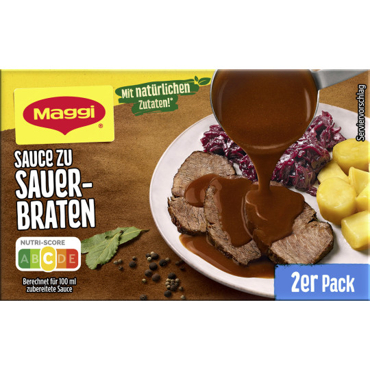 Maggi Sauce zu Sauerbraten ergibt 2x 250ML 