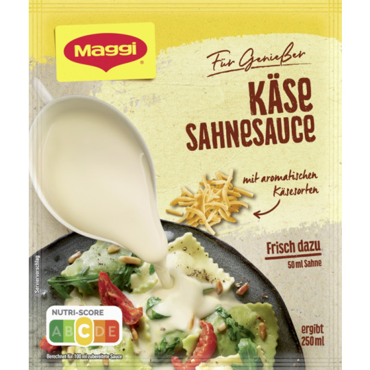 Maggi Für Genießer Käse Sahnesauce ergibt 250ML 