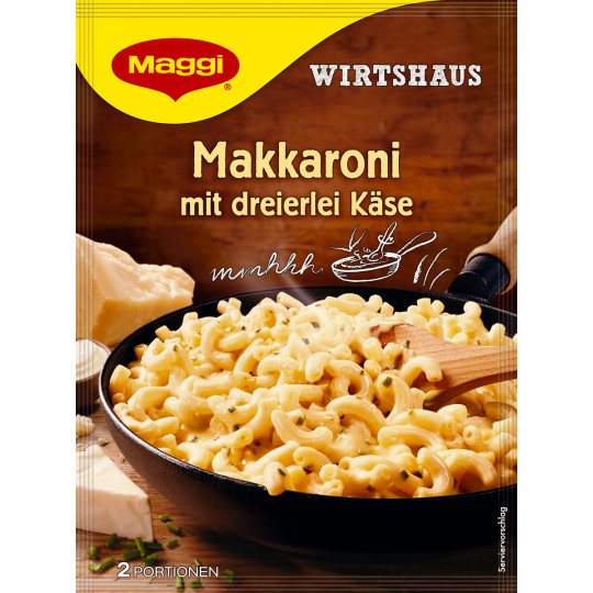 Maggi Wirtshaus Makkaroni mit dreierlei Käse 170 g 