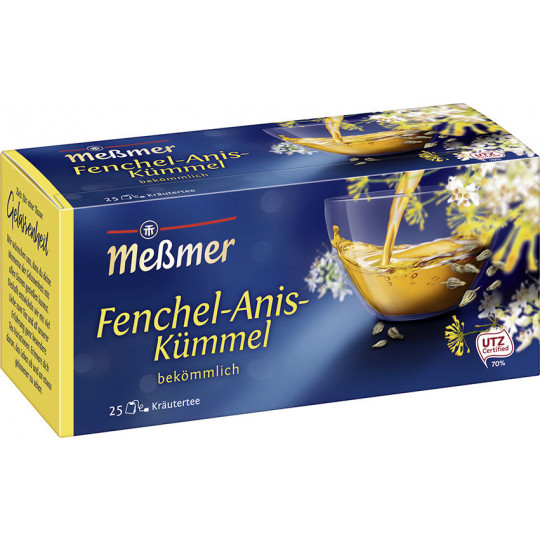 Meßmer Tee Fenchel-Anis-Kümmel 25ST 50G 