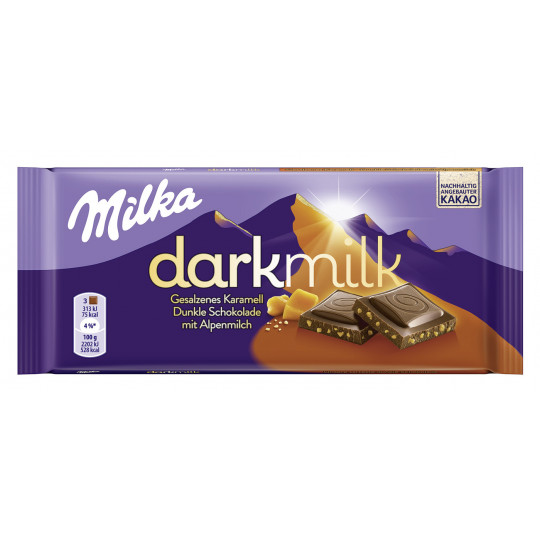 Milka Darkmilk gesalzenes Karamell 85g 