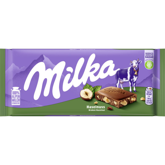 Milka Haselnuss Schokolade 100G