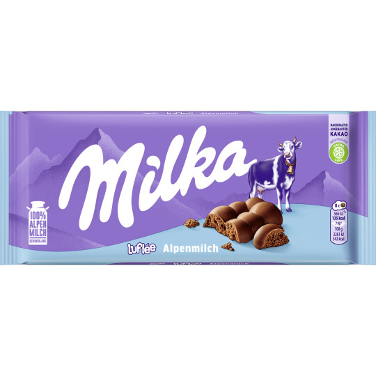Milka Luflee Schokolade 100G 