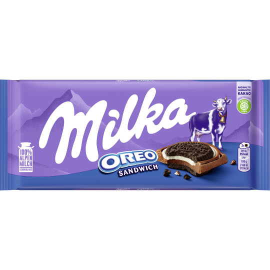 Milka Oreo Sandwich Schokolade 92G 