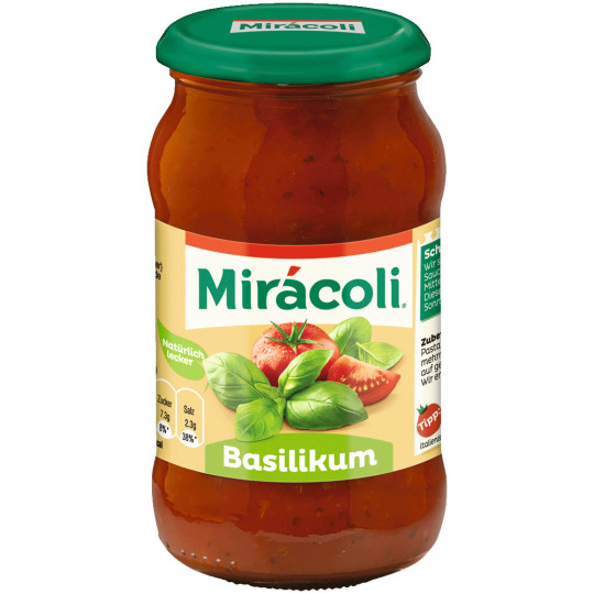Miracoli Pasta Sauce mit Basilikum 400G 