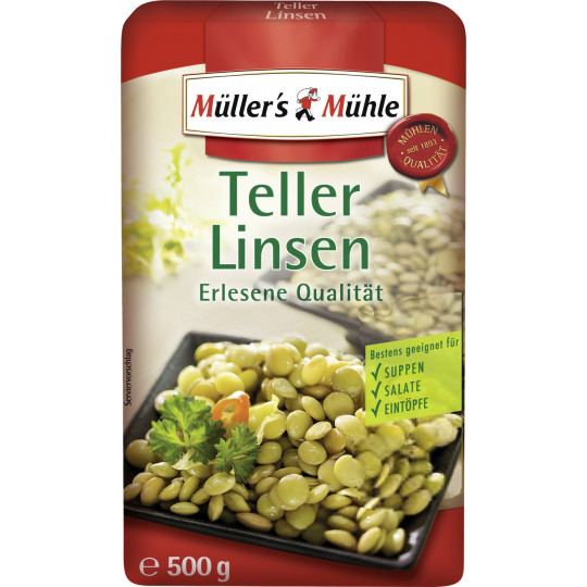Müller's Mühle Teller Linsen 500G 