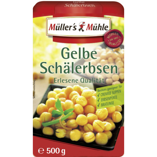 Müller's Mühle Gelbe Schälerbsen 500G 