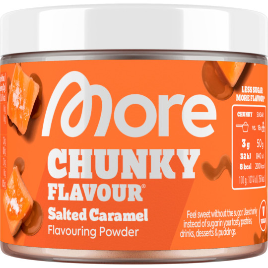 More Chunky Salted Caramel Flavouring Powder vegan 90G