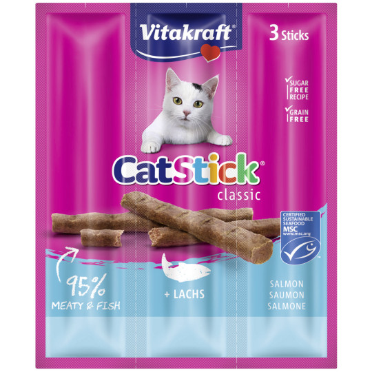 Vitakraft Cat Stick Classic Lachs 3x 6G