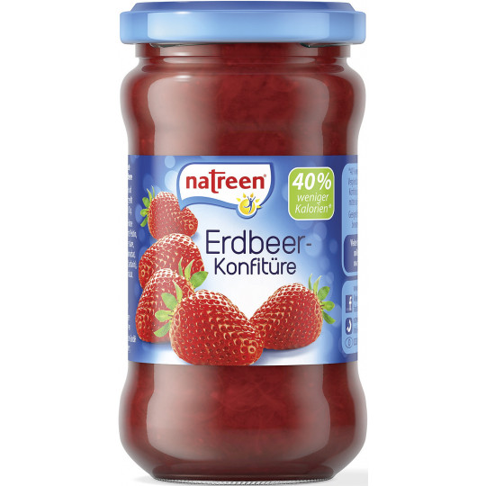 Natreen Erdbeer-Konfitüre 225G 