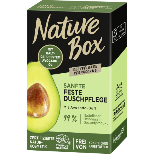 Nature Box Sanfte Feste Duschpflege mit Avocadoduft 100G 