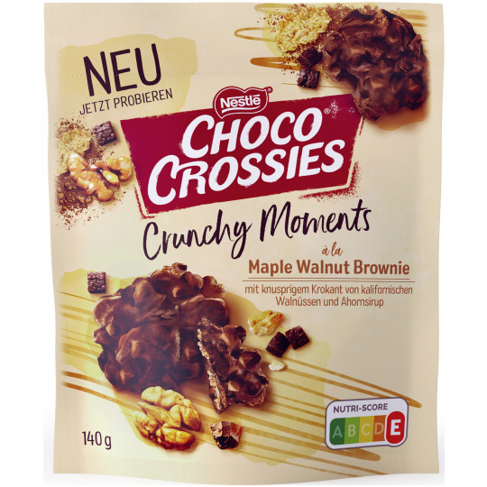 Nestle Choco Crossies Crunchy Moments Maple Walnut 140G  MHD 10.2022 