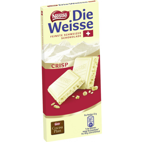 Nestle Die Weisse Crisp Schokolade 100 g 