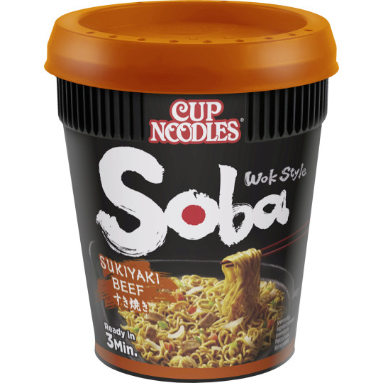Nissin Cup Noodles Soba Sukiyaki Beef 89G 