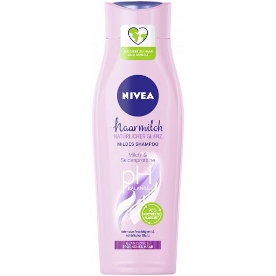 Nivea Haarmilch natürlicher Glanz mildes Shampoo 250ML 
