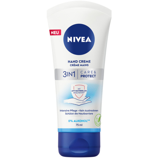 Nivea Handcreme 3in1 Care+Protect antibakteriell 75ml 