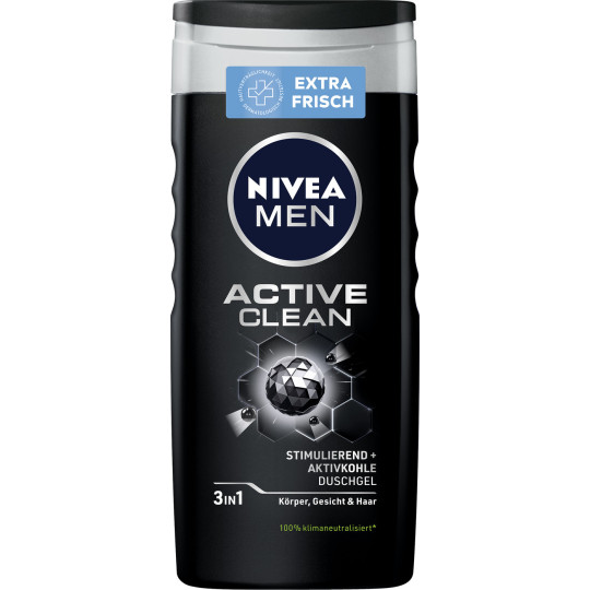 Nivea Men 3in1 Duschgel Active Clean 250ML 