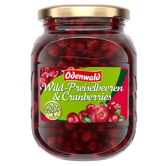 Odenwald Wild-Preiselbeeren und Cranberries 400G 