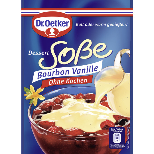 Dr.Oetker Dessert Soße Bourbon Vanille ohne Kochen 39 g 