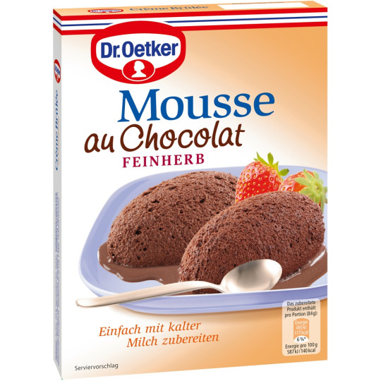 Dr.Oetker Mousse au Chocolat Feinherb 86G