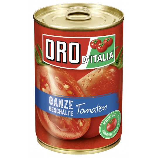 Oro d'Italia Ganze geschälte Früchte in Tomatensaft 400G 