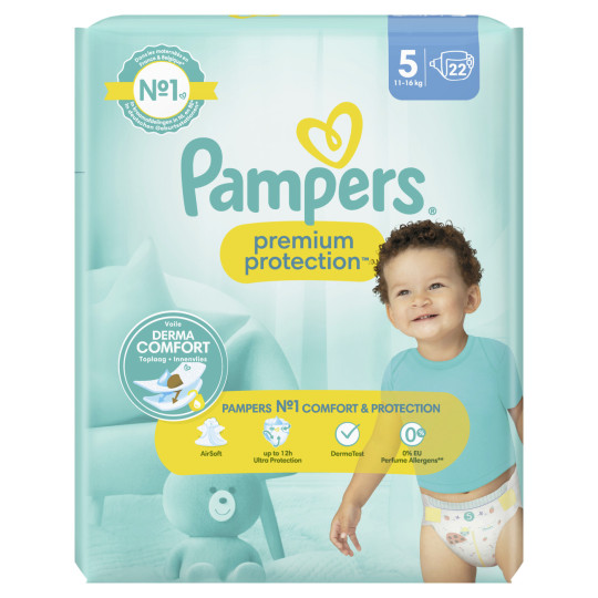 Pampers Premium Protection Junior Windeln Gr.5 11-16KG Einzelpack 22ST